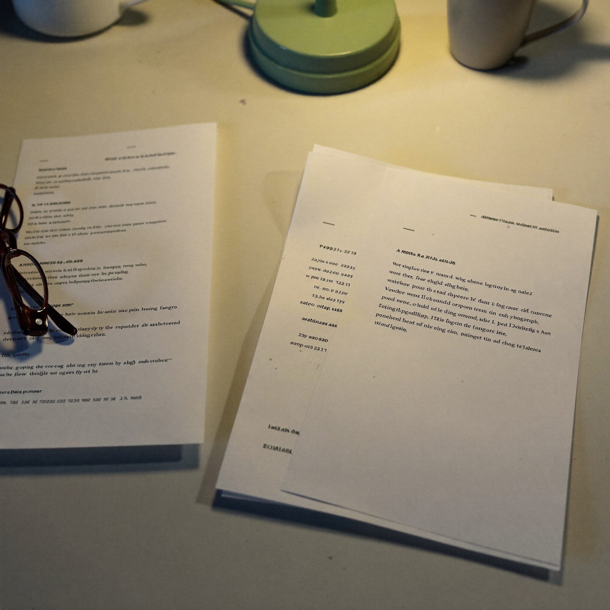 A kitchen table covered in normal test results and referral letters